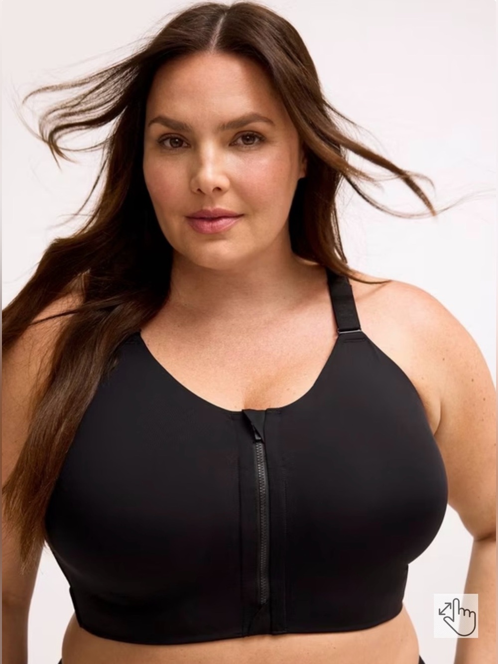 Torrid Wire-free Zip Front Bra